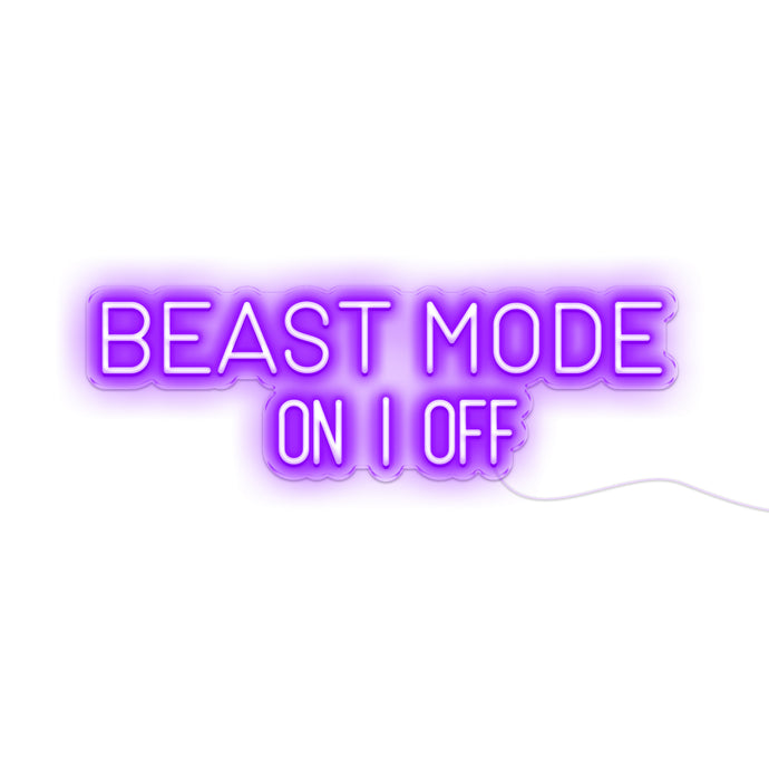 BEAST MODE ON,OFF Neon Signs