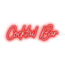 Load image into Gallery viewer, Red Colour Cocktail Bar Neon Sign
