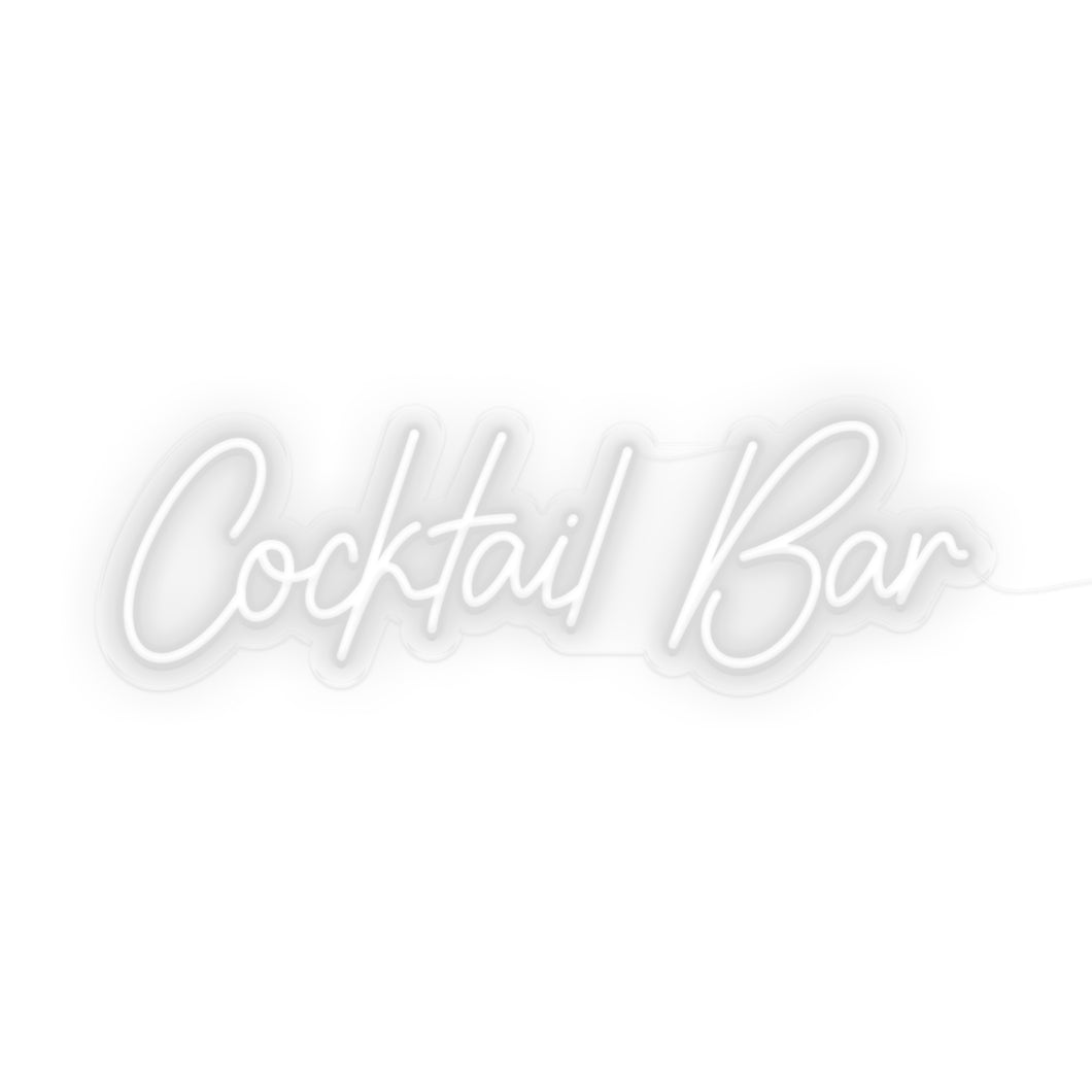cocktail bar neon sign