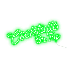 Load image into Gallery viewer, Purchase &quot;COCKTAILS ON TAP&quot; LED Neon Signs
