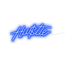 Load image into Gallery viewer, Purchase Hustle Dark Blue LED Neon Sign
