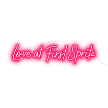 Load image into Gallery viewer, Love at First Spritz Neon Bar Signs in Hot Pink Colour

